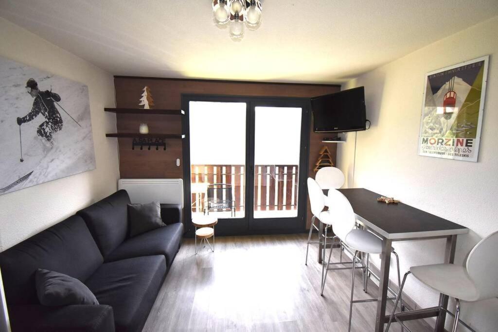 Au Pied Des Pistes B31, Chaleureux Studio 4 Pers, Vue Sur La Vallee Imprenable Avec Wifi, Draps Non Compris Saint-Jean-dʼAulps Zewnętrze zdjęcie