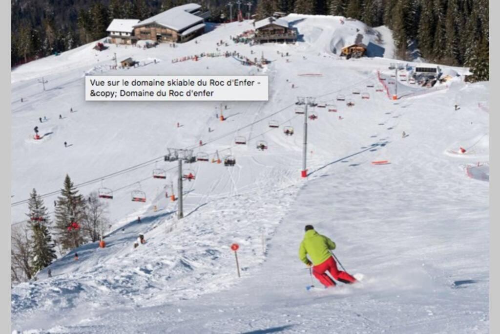 Au Pied Des Pistes B31, Chaleureux Studio 4 Pers, Vue Sur La Vallee Imprenable Avec Wifi, Draps Non Compris Saint-Jean-dʼAulps Zewnętrze zdjęcie