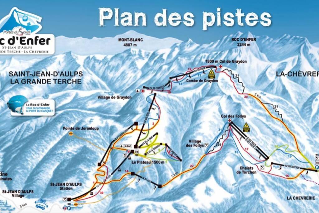 Au Pied Des Pistes B31, Chaleureux Studio 4 Pers, Vue Sur La Vallee Imprenable Avec Wifi, Draps Non Compris Saint-Jean-dʼAulps Zewnętrze zdjęcie
